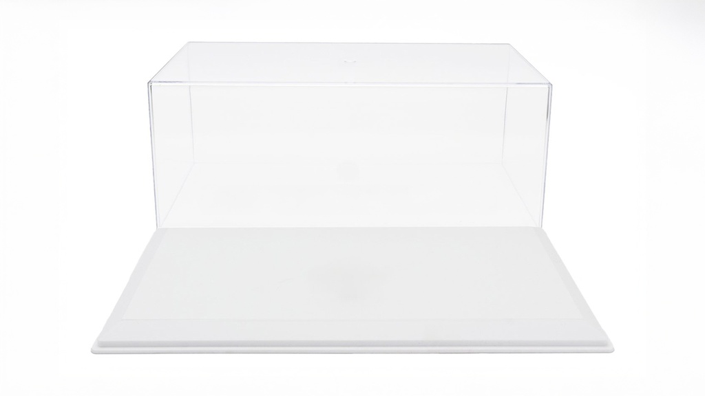 VITRINA Y BASE BLANCA 1:18 