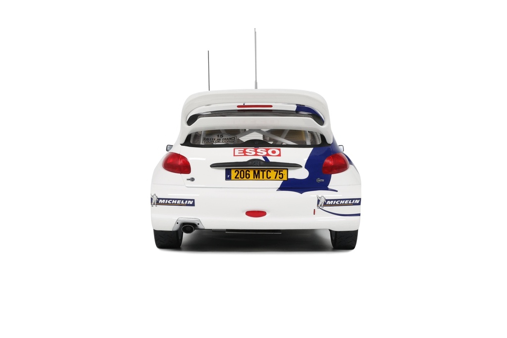 1:12 PEUGEOT 206 WRC WHITE TOUR DE CORSE 1999