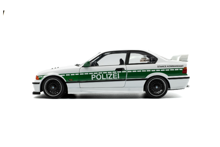 1:18 BMW E36 M3 COUPE SOLIDO WORKS DRIFT POLIZEI WHITE 1991