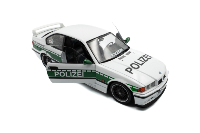 1:18 BMW E36 M3 COUPE SOLIDO WORKS DRIFT POLIZEI WHITE 1991