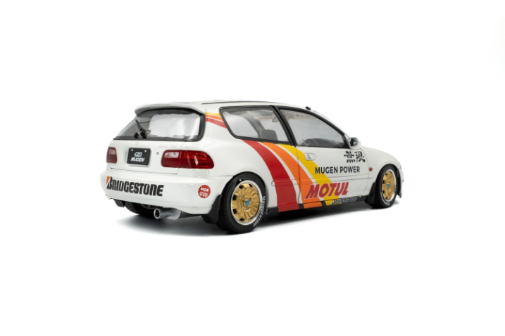 1:18 HONDA CIVIC (EG6) SOLIDO WORKS MUGEN RACING WHITE 1992