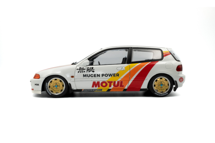 1:18 HONDA CIVIC (EG6) SOLIDO WORKS MUGEN RACING WHITE 1992