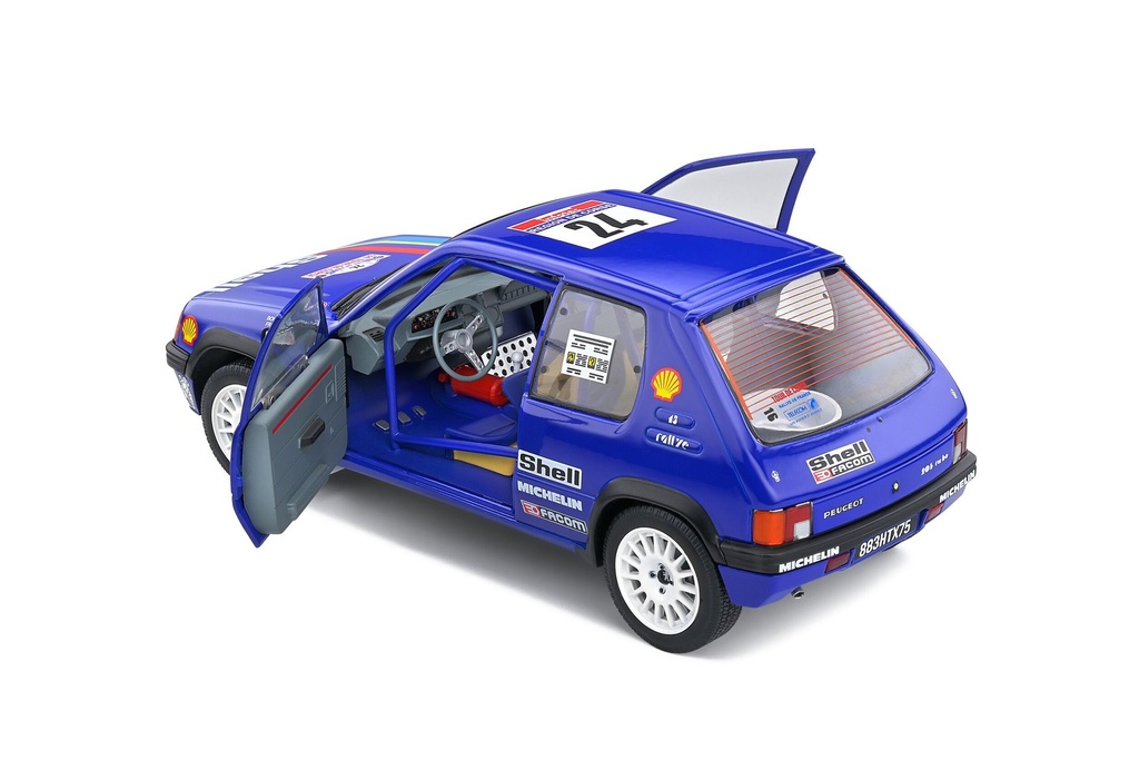 1:18 PEUGEOT 205 RALLYE TOUR DE CORSE #24 R.BOURSIER/B.FRANGIN - 1990