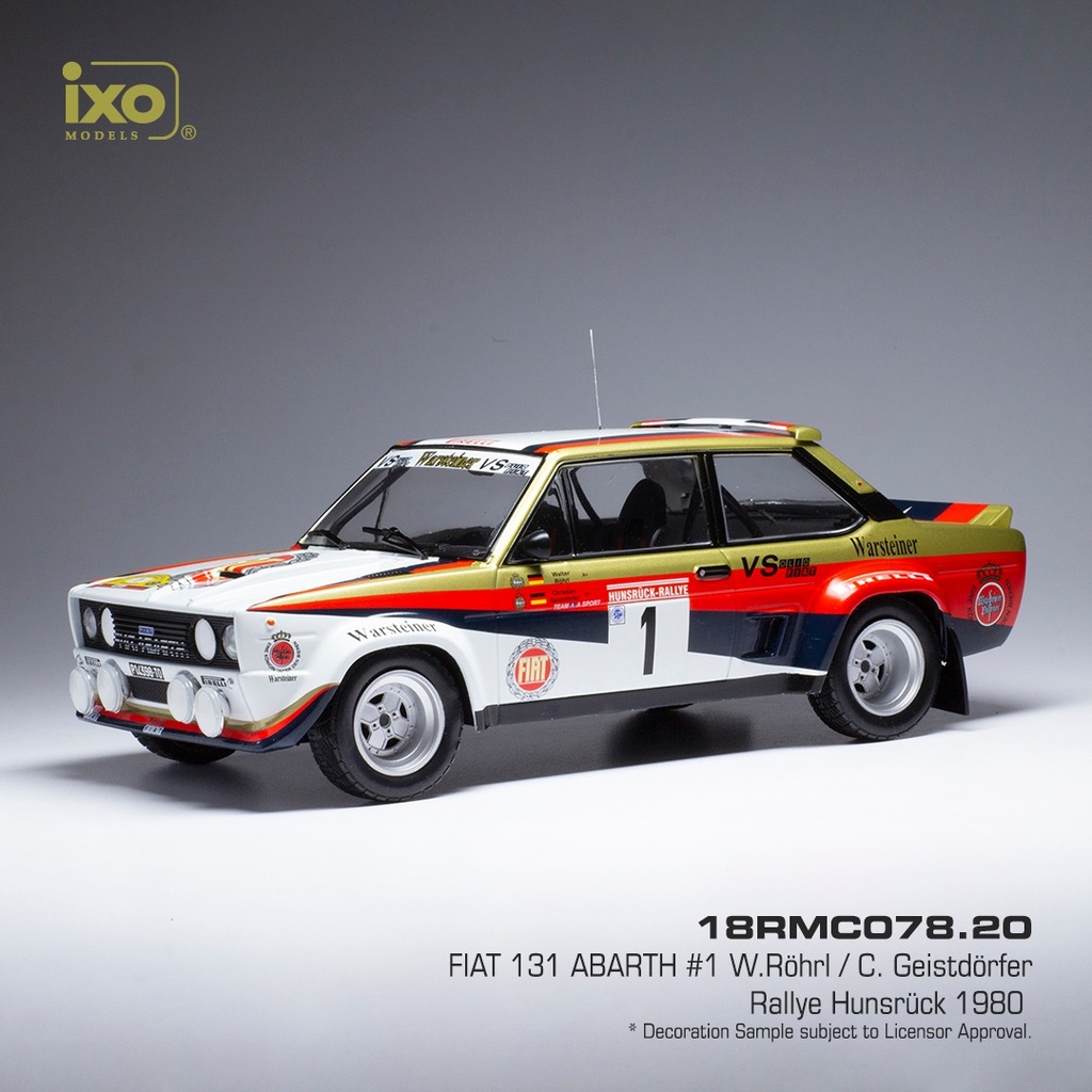 1:18 FIAT 131 ABARTH #1 RALLYE HAMSRUCK // W. ROHRL & C. GEISTDORFER