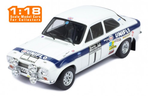 1:18 FORD ESCORT MKI RS 1600 #1 CLARK / MASON RALLYE RAC - 1973