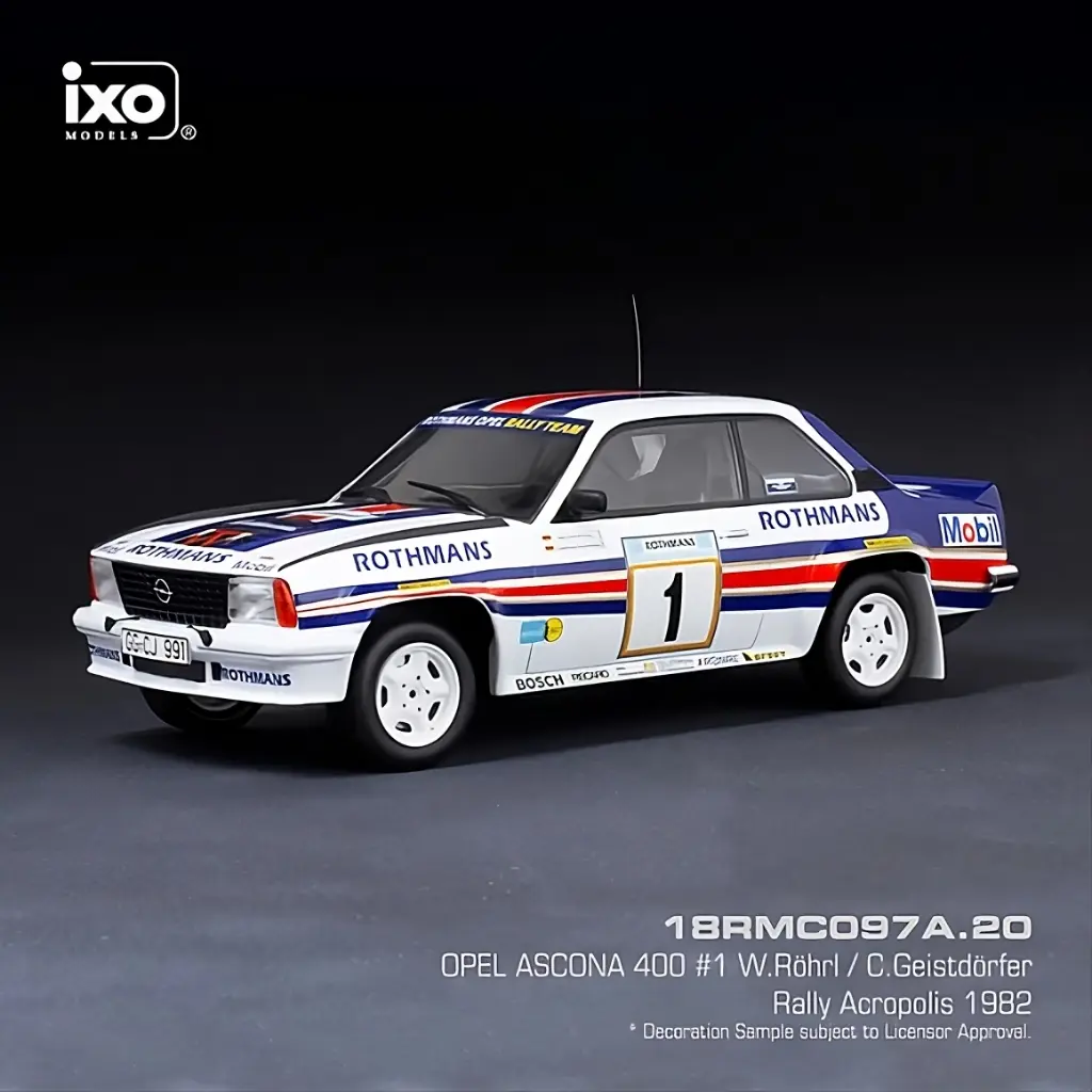 1:18 OPEL ASCONA B 400 #1 W. RÖHRL / C. GEISTDÖRFER - RALLYE ACROPOLIS 1982