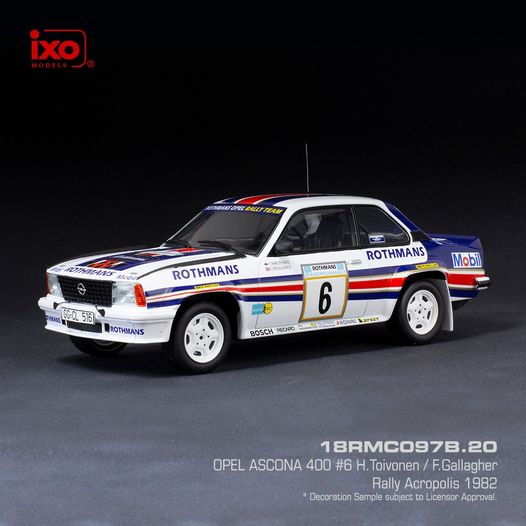 1:18 OPEL ASCONA B 400 #6 TOIVONEN / GALLAGHER RALLYE ACROPOLIS - 1982