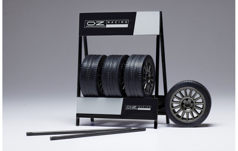 SET 4 RUEDAS PARA 1:18 "OZ RACING"