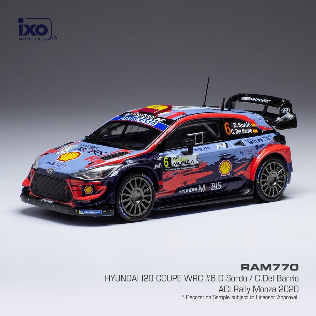 HYUNDAI I20 COUPE WRC #6 D.SORDO / C. DEL BARRIO - ACI RALLYE MONZA 2020