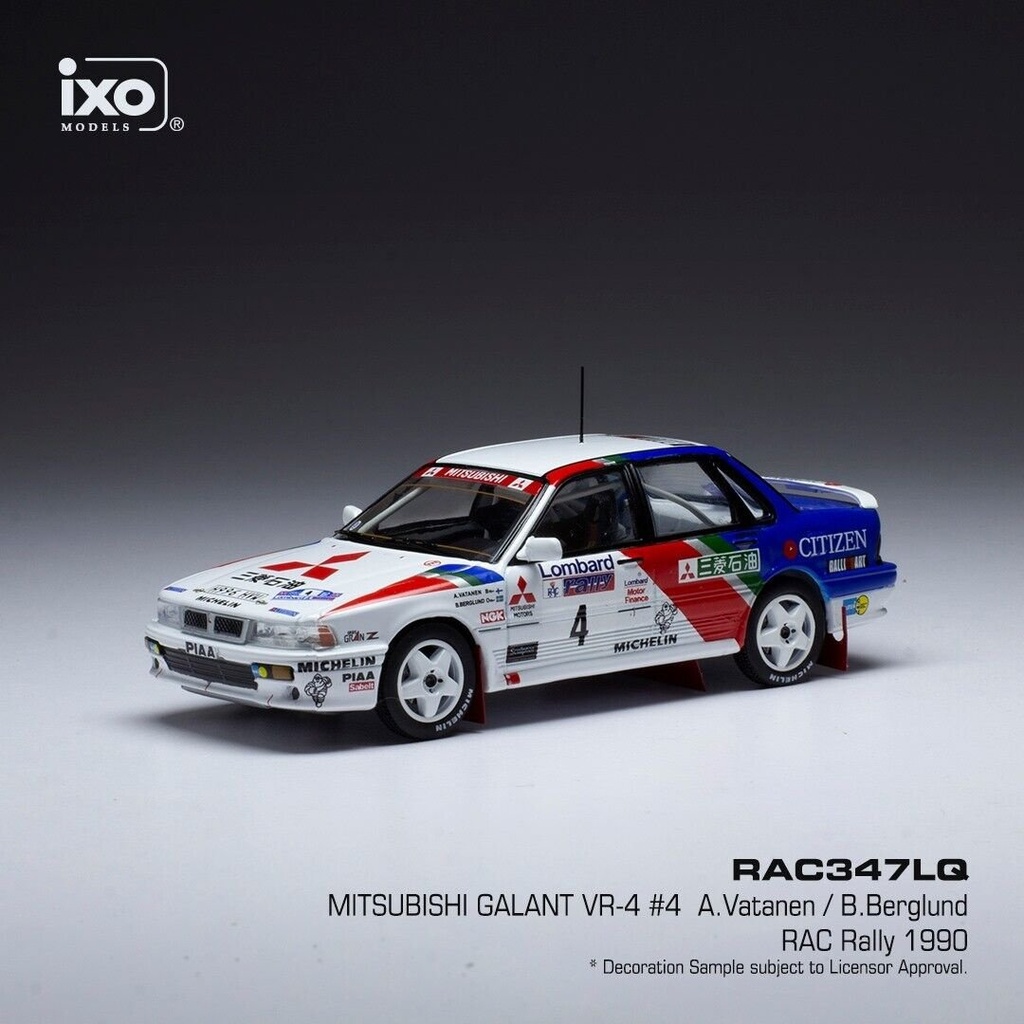 1:43 MITSUBISHI GALANT VR-4 #4 VANTANEN /BERGLUND RALLYE MITSUBISHI RALLIART EUROPE - 1990