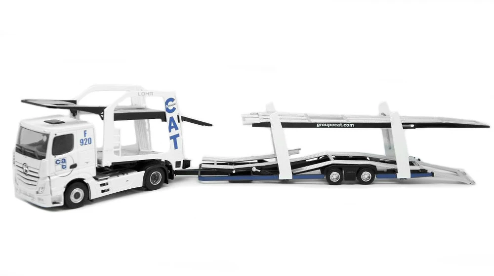 1:43 MERCEDES BENZ ACTROS 2 PORTACOCHES CAT