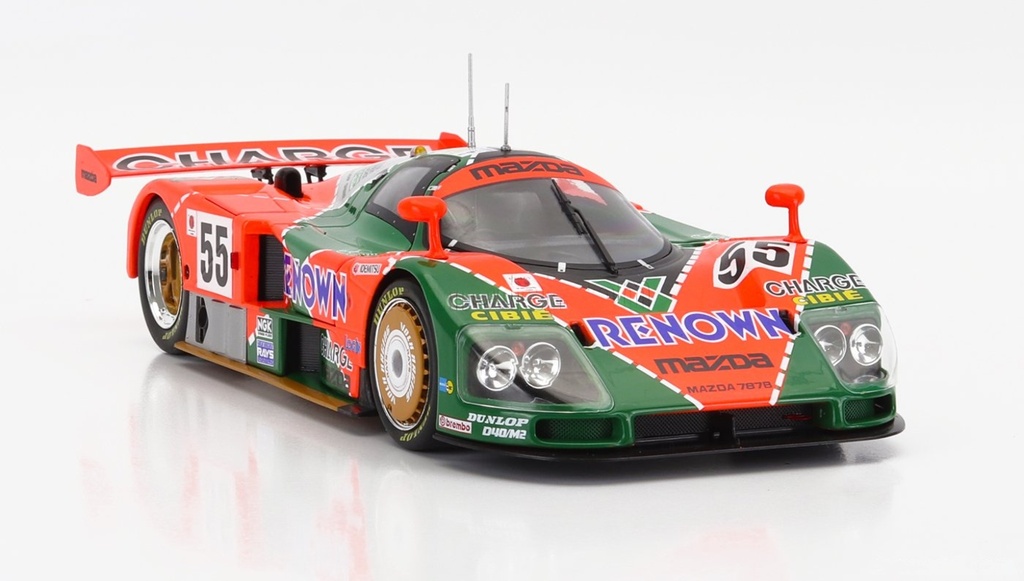 1:18 MAZDA 787B 2.6L TEAM MAZDASPEED CO. LTD. #55 - 24h LE MANS 1991 WINNER 