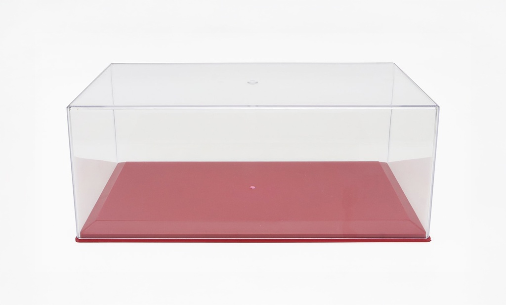 VITRINA Y BASE ROJA 1:18