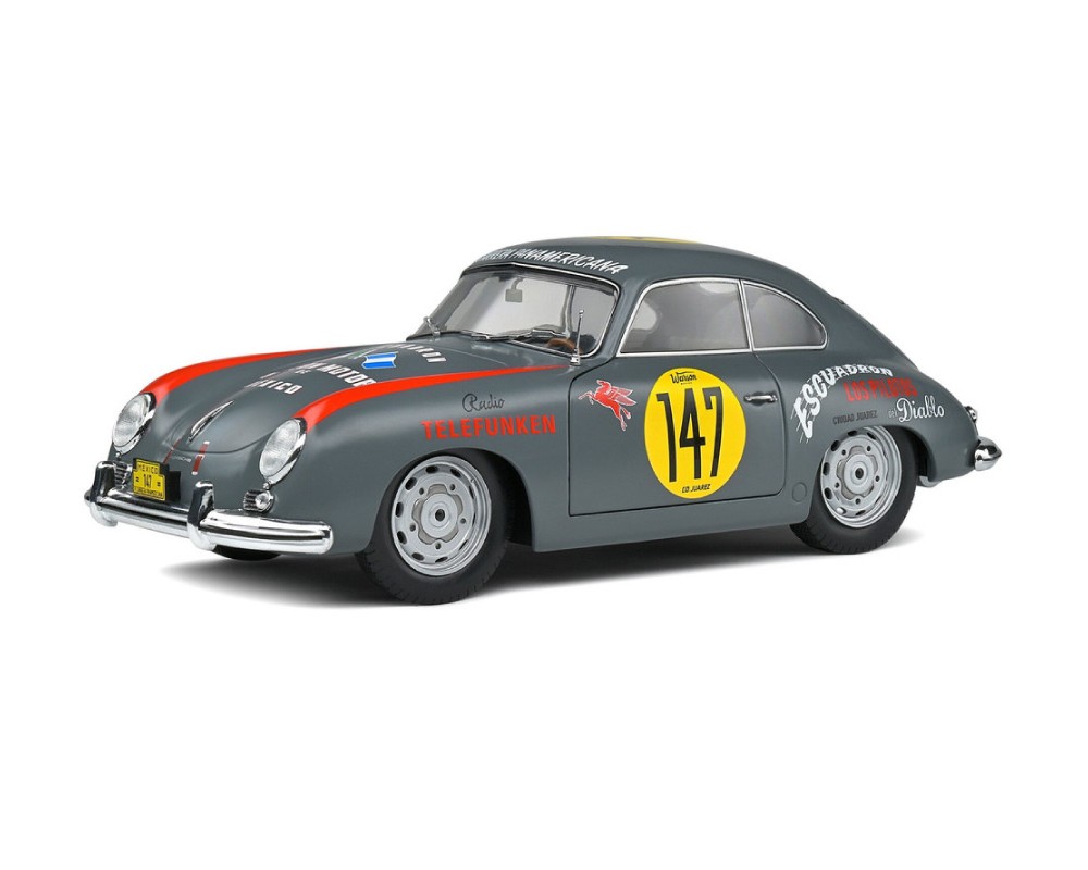 PORSCHE 356 PRE-A GREY RACING TRIBUTE #147 - CARRERA PANAMERICANA 1954