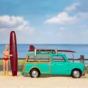 485 AUSTIN MINI COUNTRYMAN "ROOF RACK SURFING" - 1964 1:42