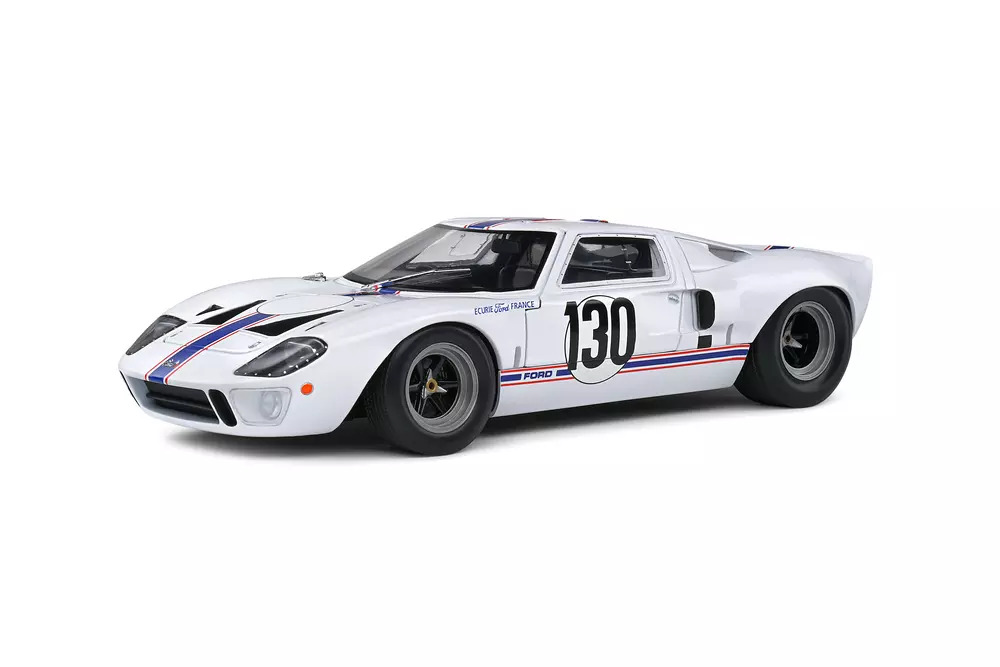 FORD GT40 MK1 WHITE #130 H.GREDER / J.M.GIORGI - TARGA FLORIO 1967