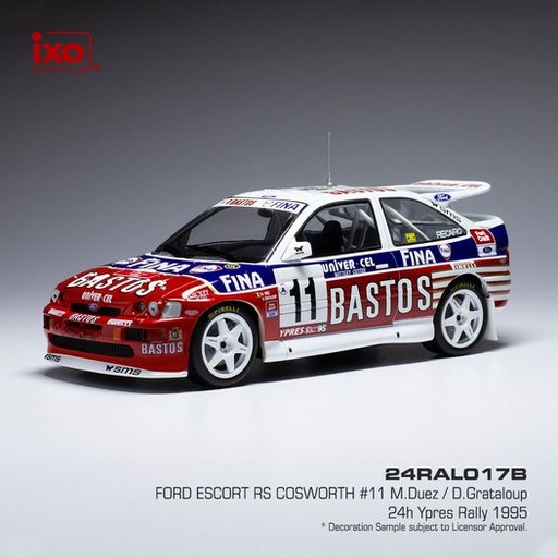 [IXO24RAL017B] FORD ESCORT RS COSWORTH #11 DUEZ / GRATALOUP 24H YPRES - 1995