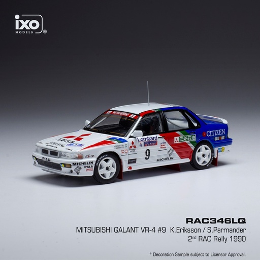 [RAC346LQ] 1:43 MITSUBISHI GALANT VR-4 #9 ERIKSSON / PARMANDER RALLYE MITSUBISHI RALLIART EUROPE - 1990
