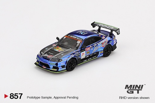 [MGT00857] 1:64 NISSAN SILVIA (S15) TEAM D-MAX RACING #46 MASAO SUENAGA - 2023 D1 GRAND PRIX