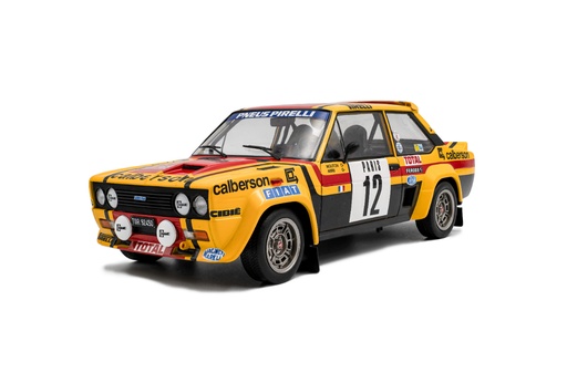 [S1806007] 1:18 FIAT 131 ABARTH YELLOW #12 M.MOUTON / ANNIE - RALLYE DE MONTE-CARLO 1980