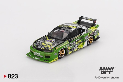[MGT00823-R] 1:64 NISSAN SILVIA (S15) LB-SUPER SILHOUETTE V2  #555 YUKIO FAUSTO - 2024 FORMULA DRIFT JAPAN